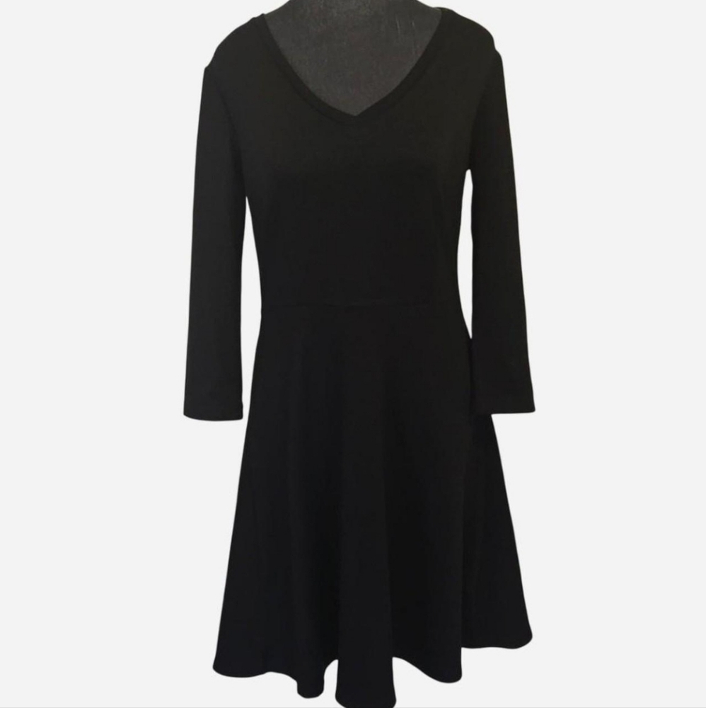 Black Merona Fit & Flared Dress